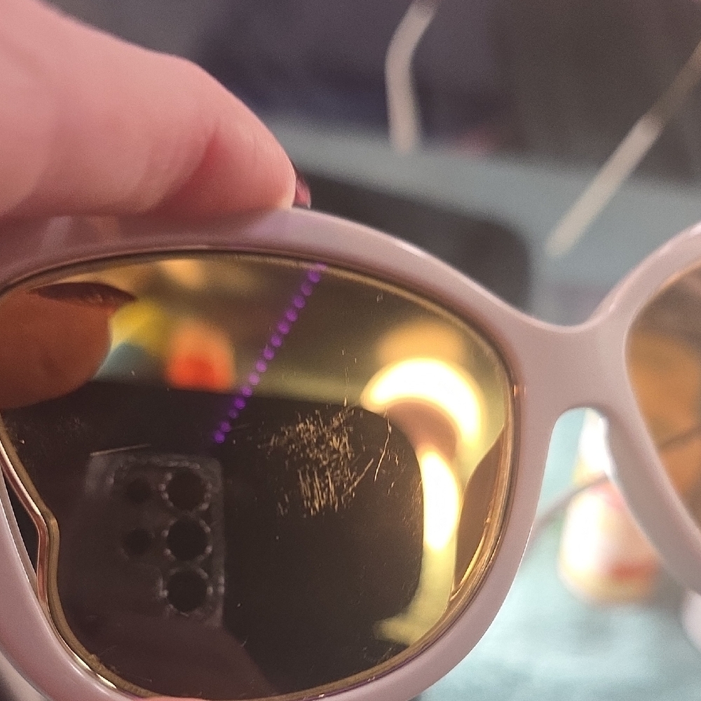 Coach Women's Butterfly Sunglasses - Gold ,cream - Picture 3 of 12